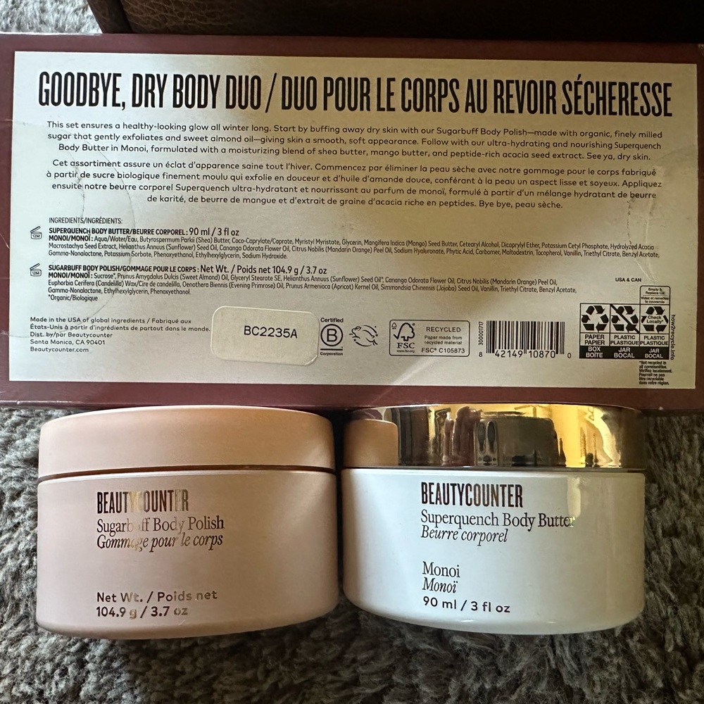 BeautyCounter Goodbye Dry Body Duo